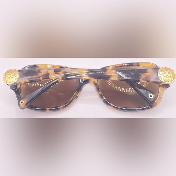 Coach HC8015 Tortoise Oval Sunglasses Frames Only - Picture 4 of 8